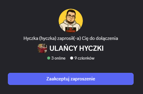 Zaproszenie na serwer Ulańcy Hyczki